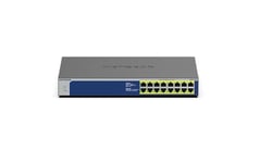 NETGEAR PoE Switch 16 Port Gigabit Ethernet Unmanaged PoE Network Switch (GS516PP) - with 16 x PoE+ @ 260 W, Desktop or Rackmount, and Limited Lifetime Protection
