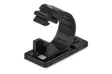 StarTech.com 100 Adhesive Cable Management Clips Black, Network/Ethernet/Office Desk/Computer Cord Organizer, Sticky Cable/Wire Holders, Nylon Self Adhesive Clamp UL/94V-2 Fire Rated - Nylon 66 Plastic - TAA (CBMCC2) - kabelklemmer - TAA-kompatibel
