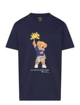 Polo Bear Cotton Jersey Tee Tops T-shirts Short-sleeved Blue Ralph Lauren Kids