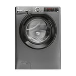Hoover H3DPS4866TAMBR80 Freestanding Washer Dryer with LED Display, 8 or 6kg Load, 1400RPM, Drive Motor, Graphite, D or A Rated