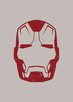 Komar WTD Mantiburi Sticker mural Motif casque Iron Man MK 43 50 x 70 cm