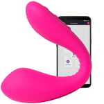Lovense Dolce App-Controlled Dual Vibrator - Rose