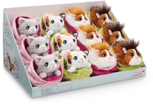 Nici 61330-460 Sortiment Plyschdjur Små Tassar 12Cm 4 Mönster 12St I Display Mix Pris Per 1 Styck