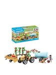 Playmobil 71442 Tractor With Trailer With Water Tank, One Colour