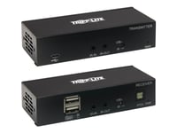 Eaton Tripp Lite Series Displayport To Hdmi Over Cat6 Extender Kit With Kvm Support, 4K 60Hz, 4:4:4, Usb, Poc, Hdcp 2.2, Up To 230 Ft., Taa - Förlängd Räckvidd För Audio/Video - Hdmi, Displayport - Över Cat 6 - Upp Till 70 M - Taa-Kompatibel - För P