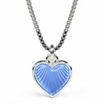 Smykke Lys blått hjerte i sølv, til barn - 11702