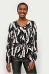 Soaked in Luxury - Blus slZaya Drawstring Blouse - Svart