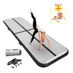 3/4/5/6/7/8/9/10/11/12m Gymnastic Air Mat with Electrical Pump Inflatable Air Track Yoga Mat for Home Use Gymnastics Training/Taekwondo/Cheerleading (Color : G, Size : 9000mm)