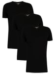 Tommy Hilfiger3 Pack Premium Essentials V-Neck T-Shirts - Black
