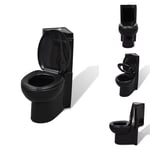 Toaletter - Living Keramisk toalettstol hörnmodell svart