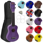 Soprano Ukulele in Purple with FREE Uke Bag