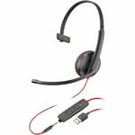 Plantronics Blackwire C3215 Mono USB Type A Headband PC Headset 209746-101 New