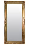 5Ft8 X 2Ft8 173cm X 81cm Large Gold Ornate Antique Decorative Big Wall Mirror