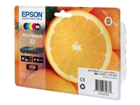Epson 33 Multipack - 5-pack - svart, gul, cyan, magenta, foto-svart - original - blister - bläckpatron - för Expression Home XP-635, 830 Expression Premium XP-530, 540, 630, 635, 640, 645, 830, 900