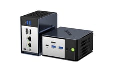 Fcomputer GMK Mini PC EVO-X1 - AMD Ryzen AI 9 HX 370 - 32GB DDR5 - AMD Radeon 890M Graphics - 1TB SSD - WiFi - BT - Windows 11 Pro installerat och klart att användas