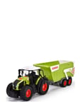 Claas Farm Tractor & Trailer Patterned Dickie Toys