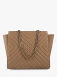 Dune Hampstead Quilted Leather Shoulder Bag, Camel