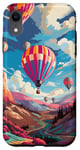 iPhone XR Colorful Hot Air Balloons Pop Art Style Case