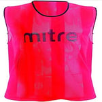 Mitre Ballon de Football Pro Sport Bavettes, Mixte, Pro Football Sports Training Bibs, Rouge