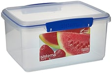 Sistema KLIP IT Food Storage Container | 3 L | Stackable Food Prep Container with Airtight Lids | BPA-Free | Blue Clips | 1 Count