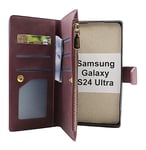 XL Standcase Lyxfodral Samsung Galaxy S24 Ultra 5G (SM-S928B/DS) (Vinröd)
