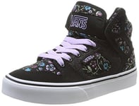 Vans Allred, Girls' Skateboarding Shoes, Multicolor ((Floral) Black/White), 2 UK (33 EU)
