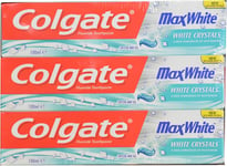 Colgate Max White New with More White Crystals 100Ml, Pack of 6