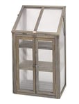 Garden Mile 3 Tier Mini Greenhouse, Wooden Framed Polycarbonate Greenhouse, for Germination of Seeds, Vegetables, Flowers or Cuttings in This Mini Greenhouse