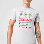 Monopoly Men's Christmas T-Shirt - Grey - XS