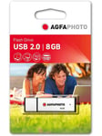 Agfa USB Flash Drive 2.0 - USB flash-enhet - 8GB - USB-minne