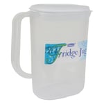 New Whitefurze Kitchen Transparent Plastic 1.5 Litre Liquid Slimline Fridge Jug