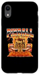 Pinball Arcade Game Flames Style années 90 Bootleg Coque pour iPhone XR