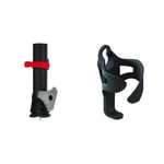 Porte-Parapluie Ajustable Clicgear Deluxe, Noir/Gris + Porte-gobelet Clicgear Golf Trolley XL, Noir