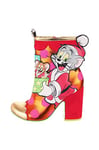 Irregular Choice Stack of Presents Tom & Jerry Womens Boots, Red/Gold A, EUR 37 (UK 4)