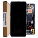 AMOLED Touch Screen Assembly With Frame Black For Oppo Find X3 Pro Replacemen...