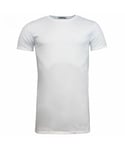 Onitsuka Tiger Plain White Short Sleeve Crew Neck Mens T-Shirt 0KT071 0001 RW69 - Size Large