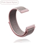 18mm 20mm 22mm Nylonrem för Garmin Vivoactive 3 4 4s Bandklocka Venu 2 2s SQ Forerunner 645 Armband Nylon - Nylon PinkSand 20MM