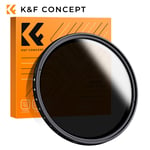 K&F Concept 37-82mm Variable ND Filter ND2-400 Adjustable Fader Neutral Density