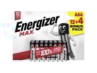 Energizer Aaa-Batteri Max Alkali-Mangan 1.5 V 16 Stk