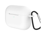 Airpods PRO Skal/Fodral Vit med Karbinhake