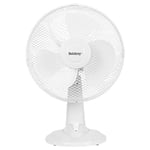 Beldray® EH3401 12 Inch Electric Oscillating Desk Fan, Adjustable Tilting Head, 3 Blades, 3 Speed Settings, 35 W, Ideal for Homes/Offices/Personal Workspace