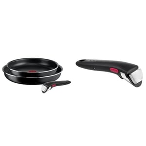 Set De 3 Poêles Tefal Ingenio XL Force - 22 Et 26 Cm, Poignée Amovible, Compatible Induction (sauf Poignée)
