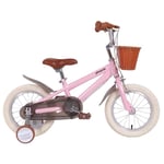 LYN Kids Bike, Kid's Bike,Childrens Bicycle For 2-10 Years,Boy/Girl's Training Bike,in Size 14” 16” 18” With Training Wheels And Basket (Color : A, Size : 18inch)