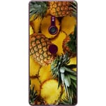 Sony Xperia XZ3 Transparent Mobilskal Ananas