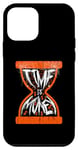 Coque pour iPhone 12 mini Time Is Money Drip Dunk Motif Halloween Orange Noir