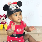 Red Minnie Mouse Bodysuit and Hat Set, 12-18 Months - 2 Pc.