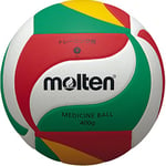Molten Ballon d'entraînement de Volleyball GR. 5 Boule pour Hommes, Blanc/Vert/Rouge/Jaune