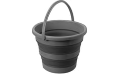 Vaskebøtte Drum Fold-Away sammenleggbar 10 l grå