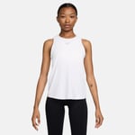 Nike Dri-FIT One Classic Tank Top Dam XS Vit - Lätt och Sval Singlet för Löpning