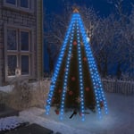 Ljusnät för julgran 250 LED blå 250 cm